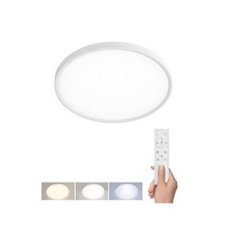 Solight LED osvětlení s dálkovým ovladačem Estela White, 50W, 5400lm, 60cm, URG 19, závěsné i přisazené