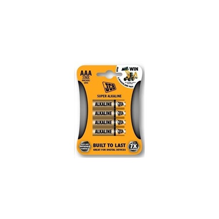 JCB SUPER alkalická baterie LR03, blistr 4 ks
