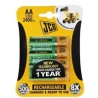 JCB RTU NiMH AA/R06, min.2400mAh, přednabitá, blistr 4 ks