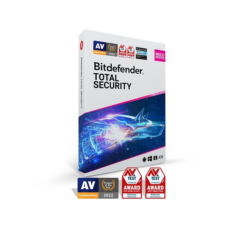 Bitdefender Total Security - 10 zařízení na 2 roky - elektronická licence do emailu