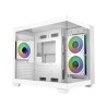 Cooler Master case Elite 481 Wood, ATX, Průhledná bočnice, 3x 120mm ARGB Fan, Bílá