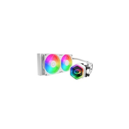 Cooler Master vodní chladič MasterLiquid 240 Core II, 2x240mm, LGA1851, AM5, bílá