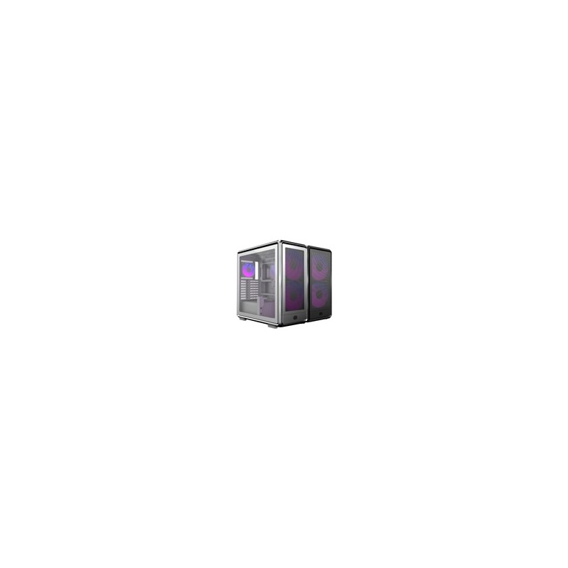 Cooler Master case MasterFrame 600 Mesh Black ARGB, Průhledná bočnice, ATX, 2x 200mm ARGB Fan, 1x 120mm ARGB Fan, Černá