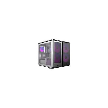 Cooler Master case MasterFrame 600 Mesh Silver ARGB, Průhledná bočnice, ATX, 2x 200mm ARGB Fan, 1x 120mm ARGB Fan, Šedá