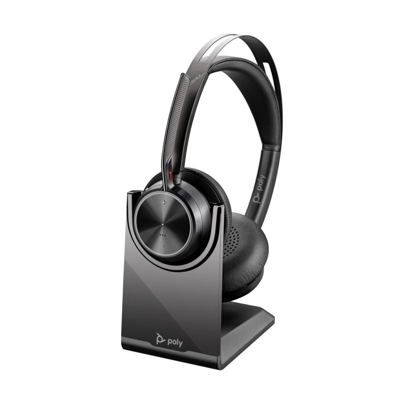 Poly Voyager 4320 bezdrátová náhlavní souprava, BT700 USB-C adaptér, stereo, nabíjecí stojánek