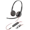 Poly Blackwire 3225 náhlavní souprava, 3.5 mm jack + USB-C/A adaptér, stereo (bulk)