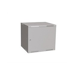 Solarix rozvaděč nástěnný skládaný SENSA LITE 9U 450mm, dveře plech, RAL 7035