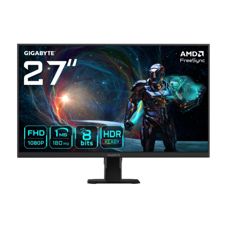 GIGABYTE LCD - 27" Gaming monitor GS27FA, SS IPS, 1920 x 1080 FHD, 180Hz, 1000:1, 300cd/m2, 1ms, 2xHDMI, 1xDP
