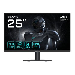 GIGABYTE LCD - 24,5" Gaming monitor G25F2A, IPS, 1920x1080 FHD, 240Hz, 1000:1, 300cd/m2, 1ms, 2xHDMI, 1xDP