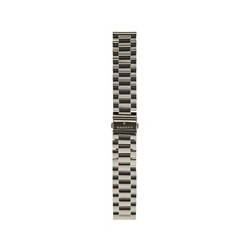 Garett univerzální řemínek 22 mm, stříbrný kovový, typ Solid
