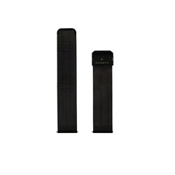 Garett univerzální řemínek 22 mm, černý kovový, typ Mesh