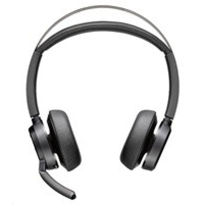 Poly Voyager Focus 2-M USB-C-C Headset USB-C/A Adapter Charging Stand