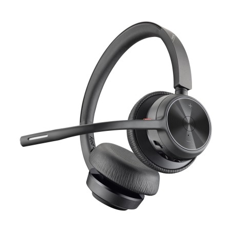 Poly Voyager Focus 2 bezdrátová náhlavní souprava, USB-A/C adaptér, stereo, nabíjecí stojánek