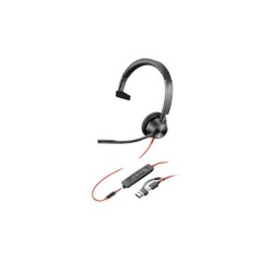 Poly Blackwire 3315 náhlavní souprava, 3.5 mm jack + USB-C/A adaptér, mono