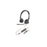 Poly Blackwire 3325 MS Teams náhlavní souprava, 3.5 mm jack + USB-C/A adaptér, stereo
