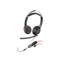 Poly Blackwire 5220 náhlavní souprava, 3.5 mm jack + USB-C/A adaptér, stereo