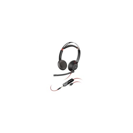 Poly Blackwire 5220 náhlavní souprava, 3.5 mm jack + USB-C/A adaptér, stereo