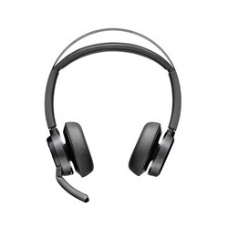 Poly Voyager Focus 2 MS Teams bezdrátová náhlavní souprava, USB-A/C adaptér, stereo