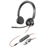 Poly Blackwire 3325 náhlavní souprava, 3.5 mm jack + USB-C/A adaptér, stereo