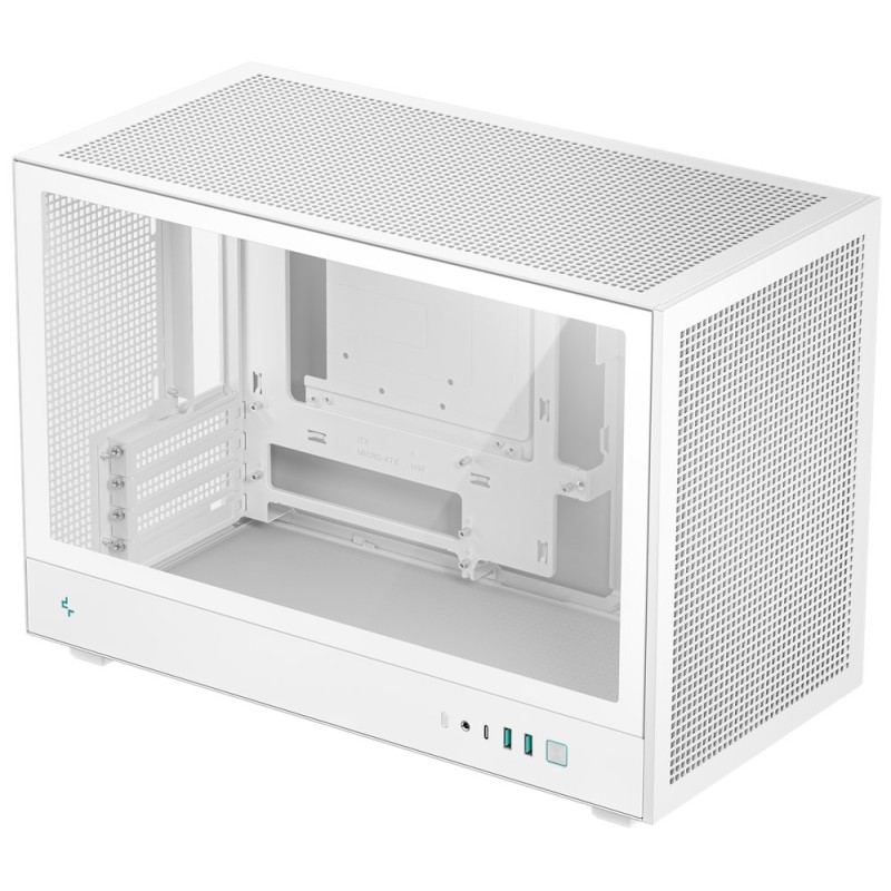 DEEPCOOL Case CH260 WH, mATX, Průhledná bočnice, bílá