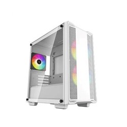 DEEPCOOL Case CC360 WH ARGB, mATX, Průhledná bočnice, 3x120mm Fan, bílá