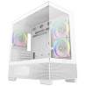 DEEPCOOL Case CG380 3F WH, mATX, ARGB, Průhledná bočnice, 3x120mm Fan, bílá