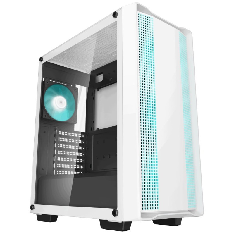 DEEPCOOL Case CC560 WH V2, ATX, Průhledná bočnice, 4x120mm Fan, bílá