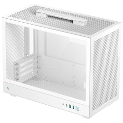 DEEPCOOL Case CH160 PLUS WH, mATX, Průhledná bočnice, bílá