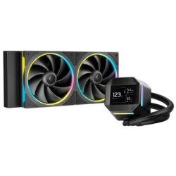 DEEPCOOL Vodní chladič LM240, ARGB, 2x 120mm, AM5, LGA1851, černá