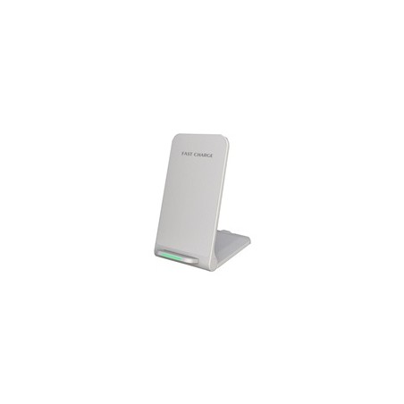 1stCOOL bezdrátová QI nabíječka H18, skládací stojánek, USB-C, bílá
