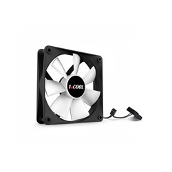 1stCOOL ventilátor SILENT, 12 cm Black/White 3pin/Molex
