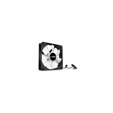 1stCOOL ventilátor SILENT, 12 cm Black/White 3pin/Molex