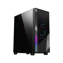 BAZAR - GIGABYTE case AORUS C500 GLASS, bez zdroje, průhledná bočnice, Mid Tower, černá - Poškozený obal (Komplet)