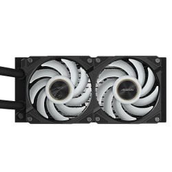 GIGABYTE vodní chladič AORUS WATERFORCE X II 240, 2x120mm ARGB, LCD displej, LGA1851, AM5