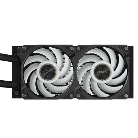 GIGABYTE vodní chladič AORUS WATERFORCE X II 240, 2x120mm ARGB, LCD displej, LGA1851, AM5