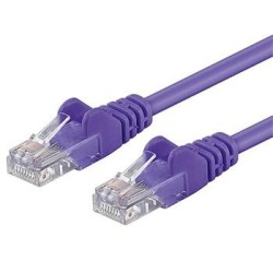 PREMIUMCORD Patch kabel UTP RJ45-RJ45 CAT5e 1.5m fialová