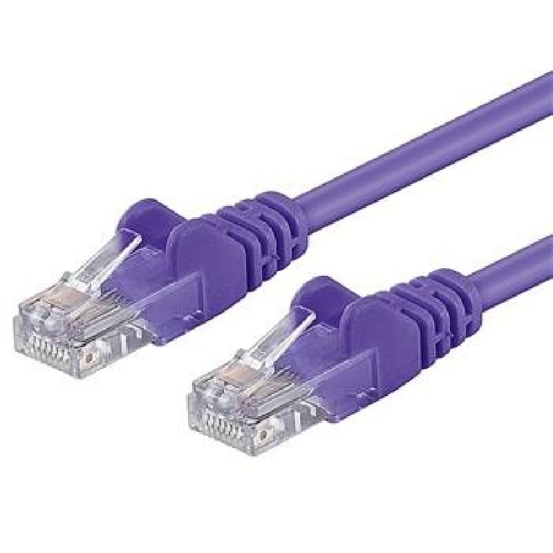 PREMIUMCORD Patch kabel UTP RJ45-RJ45 CAT5e 1.5m fialová