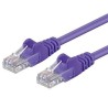 PREMIUMCORD Patch kabel UTP RJ45-RJ45 CAT5e 1.5m fialová