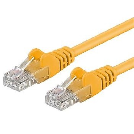 PREMIUMCORD Patch kabel UTP RJ45-RJ45 CAT5e 15m žlutá