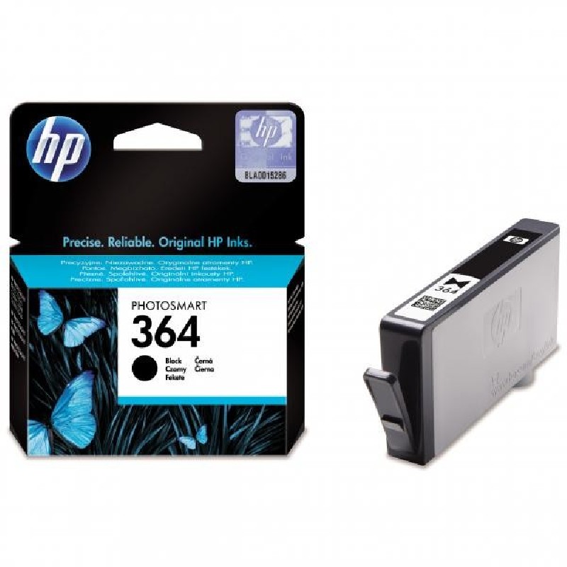 HP 364 Black Ink Cart, 6 ml, CB316EE (250 pages)