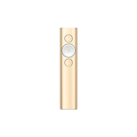 Logitech prezentér Spotlight, Bezdrátový, Bluetooth, zlatá