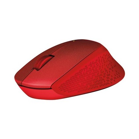 Logitech Wireless Mouse M330 Silent Plus, red