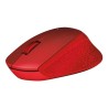 Logitech Wireless Mouse M330 Silent Plus, red