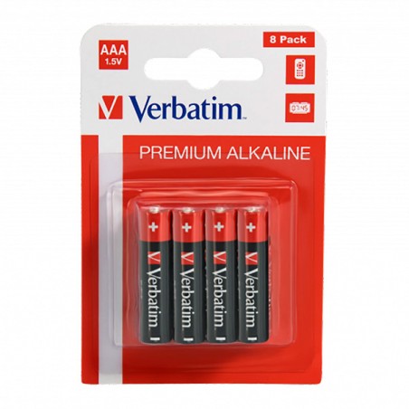 VERBATIM Alkalické baterie AAA, 8 PACK , LR03