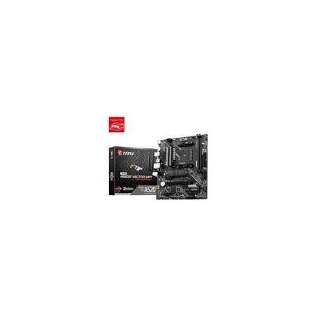 MSI MB Sc AM4 MAG A520M VECTOR WIFI, AMD A520, 2x DDR4, WiFi, 1x DP, 1x HDMI, m-ATX