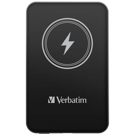 VERBATIM Powerbanka Charge 'n' Go, Magnetická, 5000 mAh, USB-C, Černá