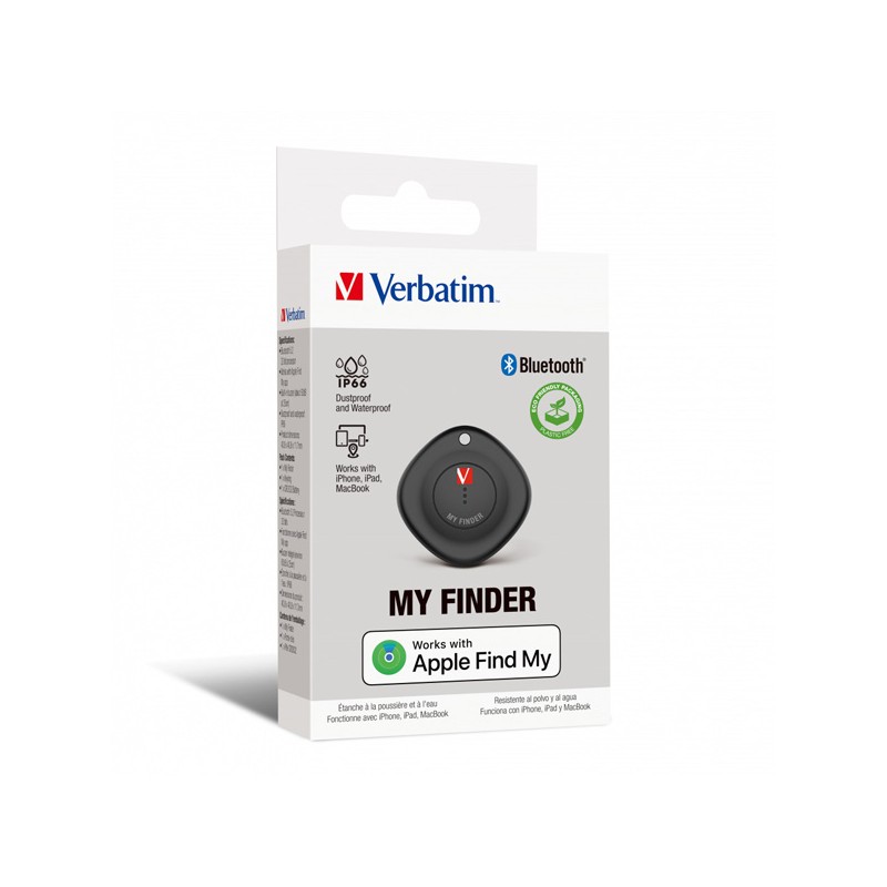 VERBATIM MYF-01 Bluetooth My Finder Bluetooth Tracker, 1-pack, černá