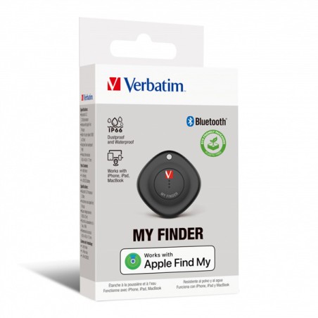 VERBATIM MYF-01 Bluetooth My Finder Bluetooth Tracker, 1-pack, černá