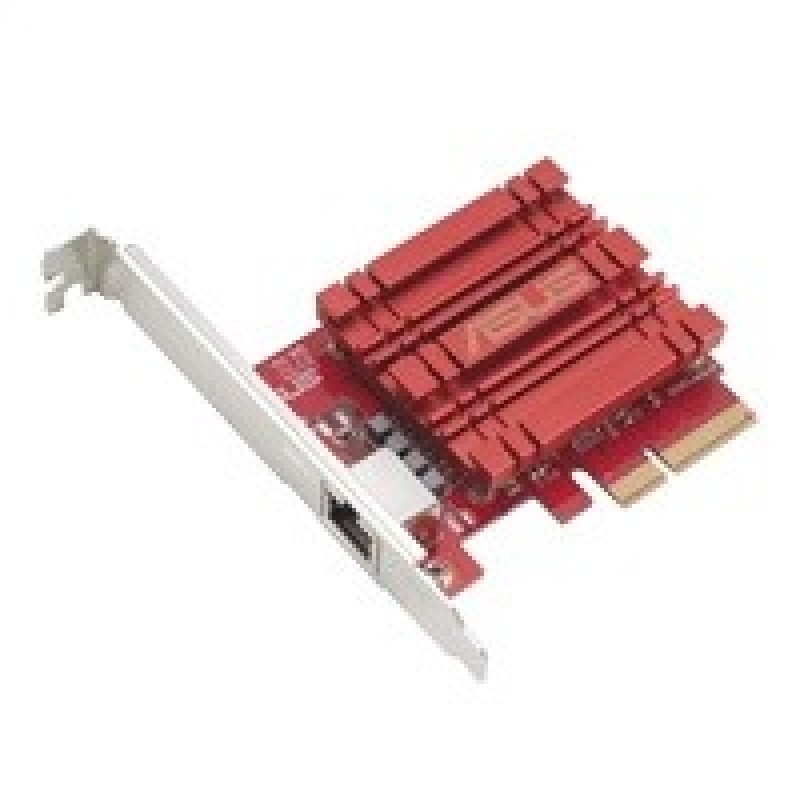ASUS PCIe Adaptér XG-C100C V3, až 10Gbps, RJ45, červená