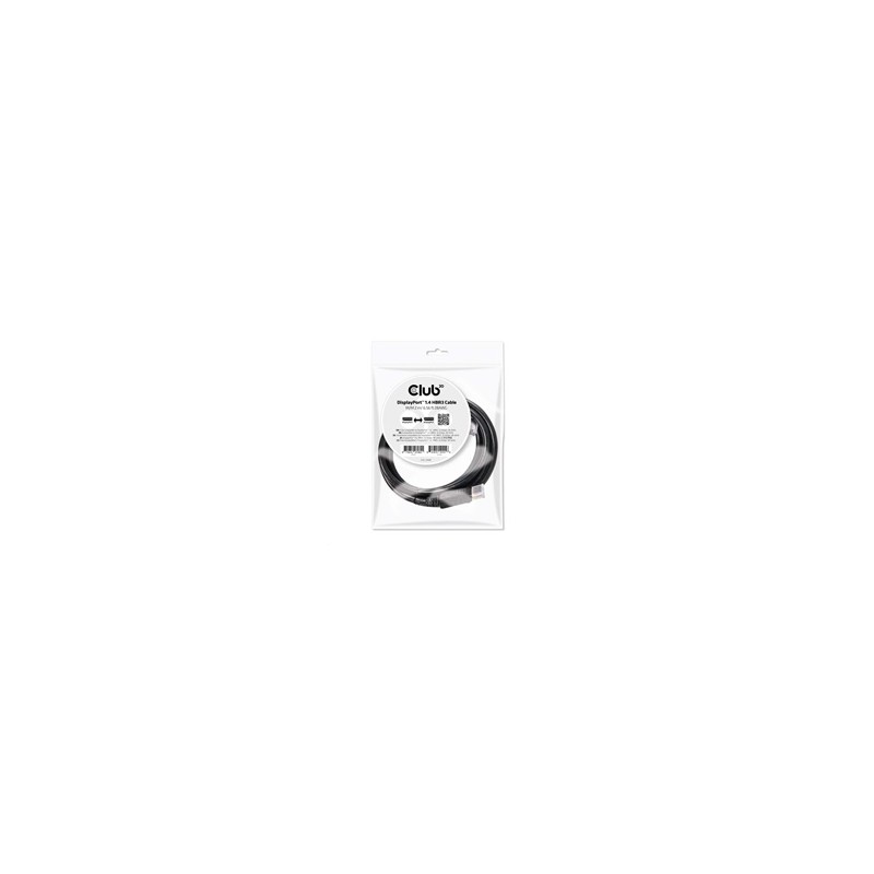 Club3D Certifikovaný Kabel DisplayPort 1.4 HBR3 8K60Hz (M/M), 2m